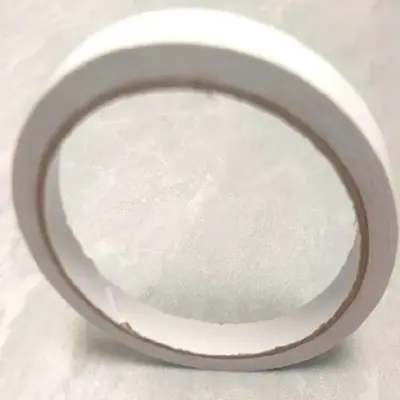 White Double-sided High Adhesion Tape, 1 Roll Portable Hand Tear Viscosity Sticky Tape, Durable Material Office Supplies, Mul...