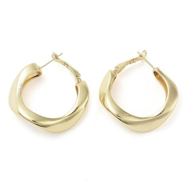 Brass Hoop Earrings