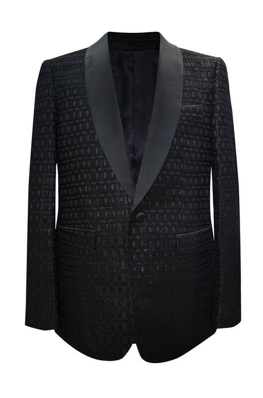 Paisley-500 Black - Mens Wholesale Blazers
