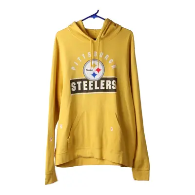 Pittsburgh Steelers Unbranded NFL Hoodie - Large Yellow Cotton Blend