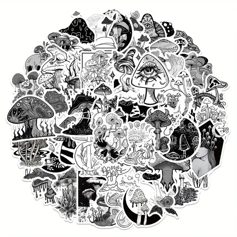 Gothic Style Sticker, Waterproof Self-adhesive Cartoon Sticker, Multi-purpose Decorative Sticker For Phone Case, Luggage, Gui...