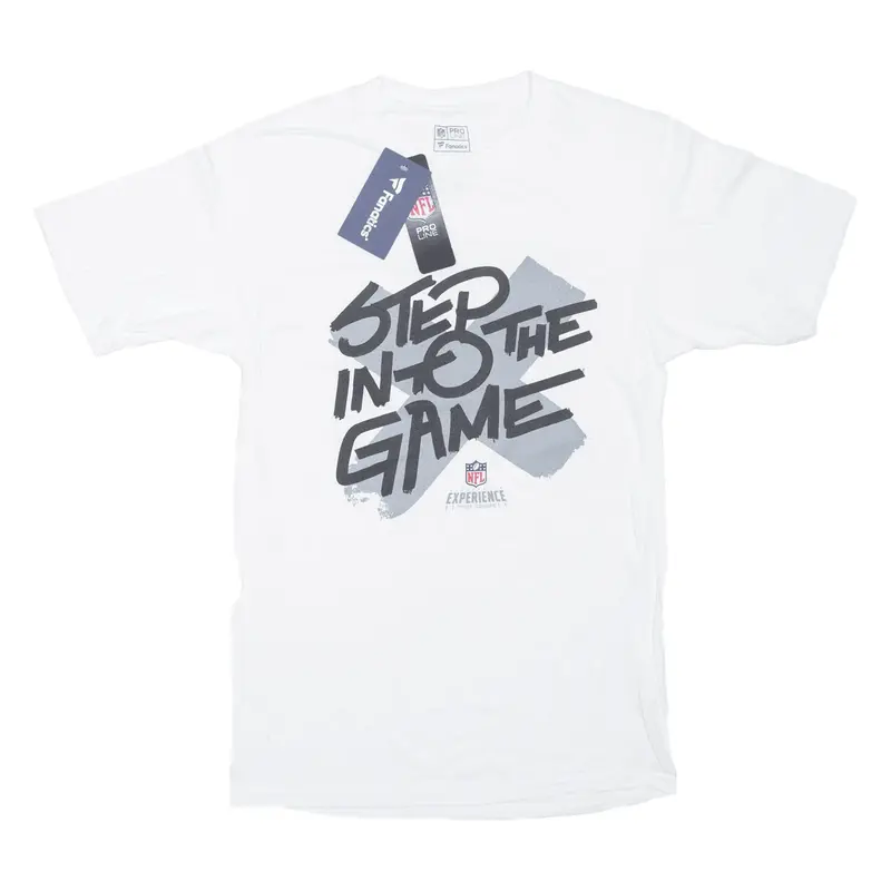 FANATICS NFL Times Square USA T-Shirt White Short Sleeve Mens S
