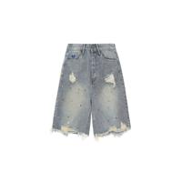 Aelfric Eden Jorts Rhinestone Application Jort Casual Denim Shorts Wide Leg Jeans Streetwear 2025 Trendy Bottoms