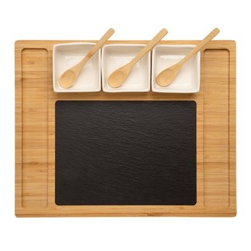 3 Promotional Somerset 12-Piece Cheese Set - Bamboo & Expandable