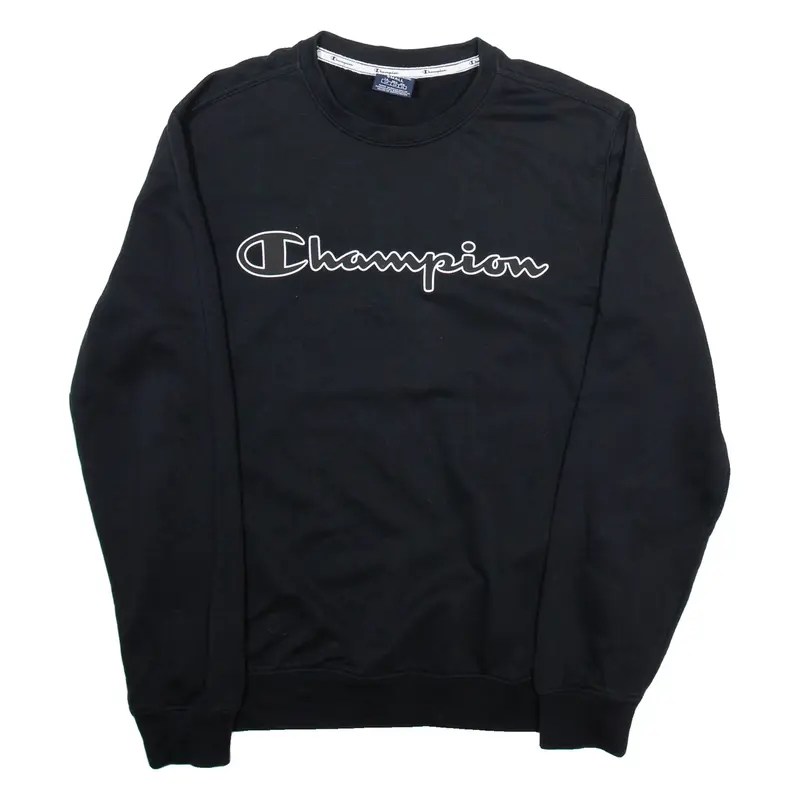 CHAMPION Mens Sweatshirt Black S