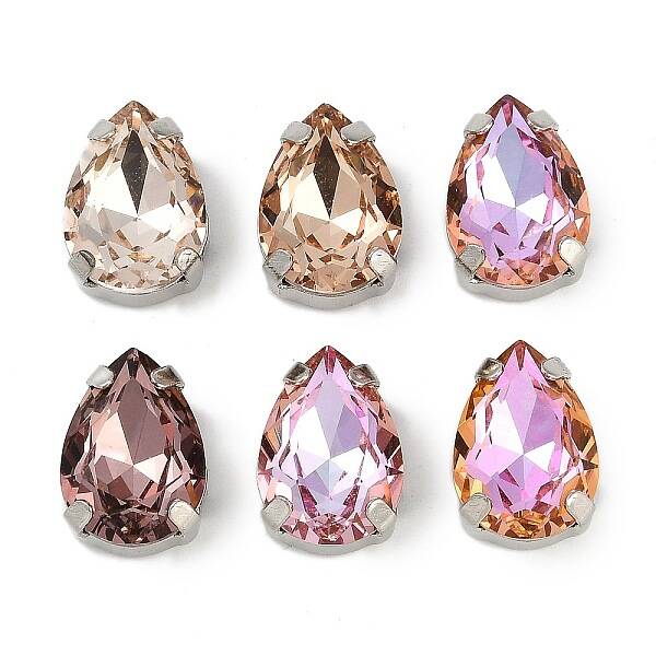Brass Glass Rhinestone Sew on Rhinestones