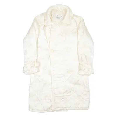 CLAUDE HAVREY Womens Puffer Coat Cream L