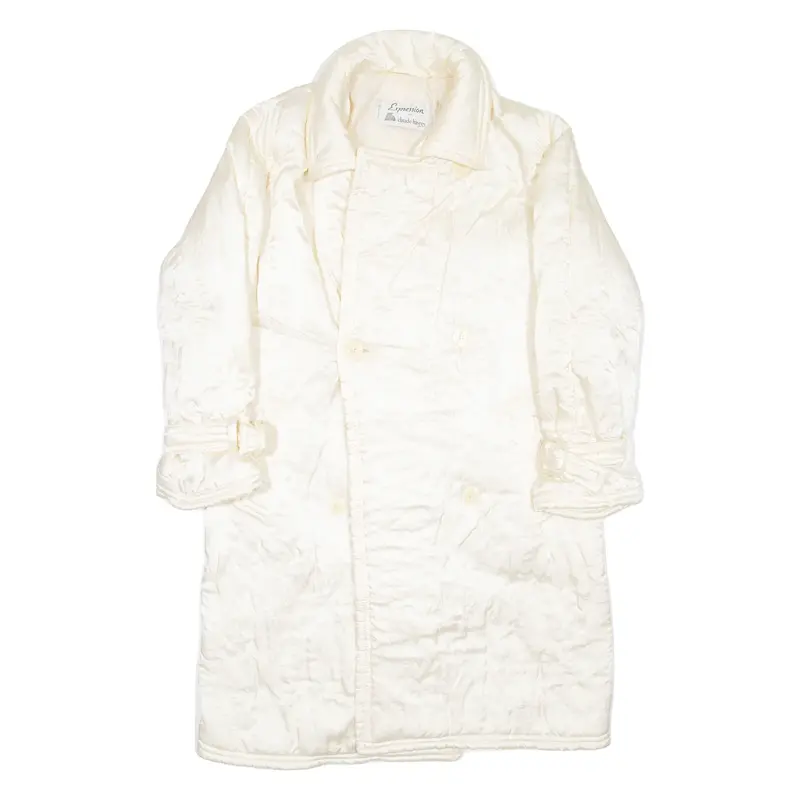 CLAUDE HAVREY Womens Puffer Coat Cream L