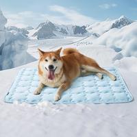 Bedsure Cooling Mat for Dogs - Thin Washable Pet Pad QMAX>0.5 Portable Kennel Bed Non-Slip Summer Crate Pad for Big Dogs Up t...