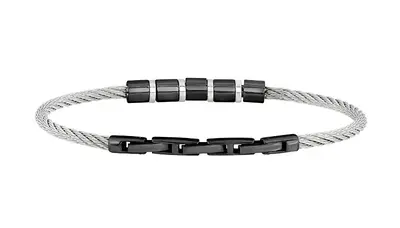 Breil Elegant two-tone men's bracelet Loop TJ3438