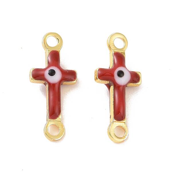 Brass Enamel Connector Charms