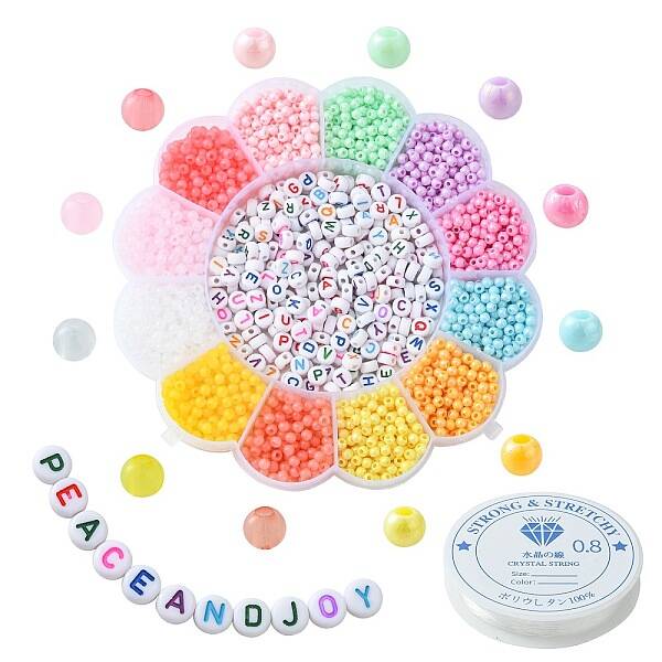 DIY Candy Color Stretch Bracelet Making Kit