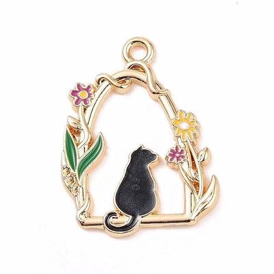 Alloy Enamel Pendants