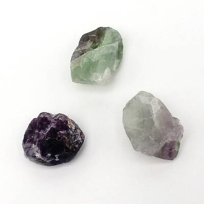 Rough Raw Natural Fluorite Beads