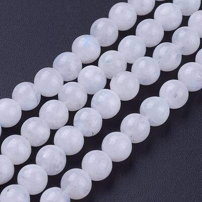 Natural Rainbow Moonstone Bead Strands