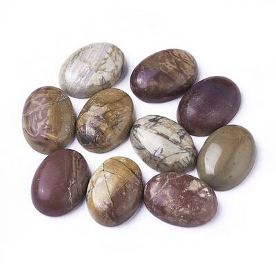 Natural Polychrome Jasper/Picasso Stone/Picasso Jasper Cabochons