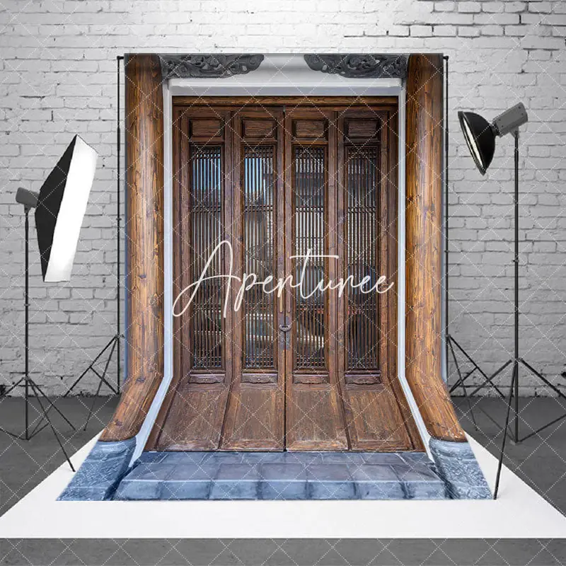 Aperturee Wooden Bamboo Door Backdrop For Photography, 2X3FT(0.6MX1M), 14 USD, door and window backdrops, CJSD8N43-M