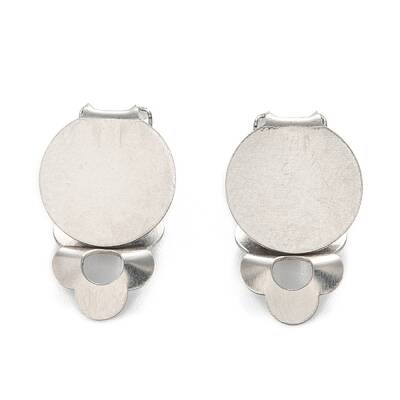 Tarnish Resistant 304 Stainless Steel Clip-on Earring Finding
