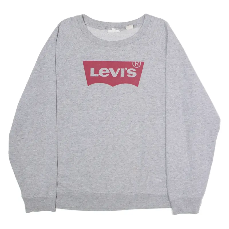 LEVI'S Mens Sweatshirt Grey Crew Neck XL