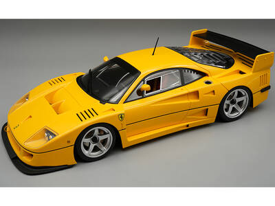 Ferrari F40 LM Modena Yellow with Silver 5 Spoke Rims Press Version (1996) Mythos Series Limited Edition to 55 pieces Worldwi...