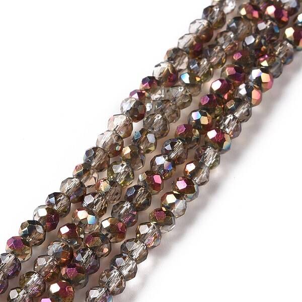 Electroplate Glass Bead Strands