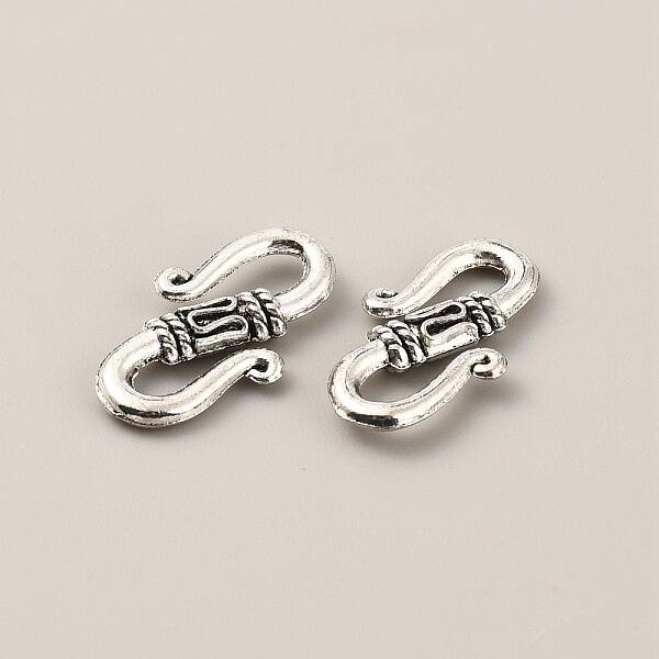 Tibetan Style Alloy S-Hook Clasps