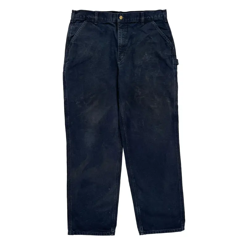 Carhartt Carpenter Trousers - 38? Waist Dark Wash Cotton