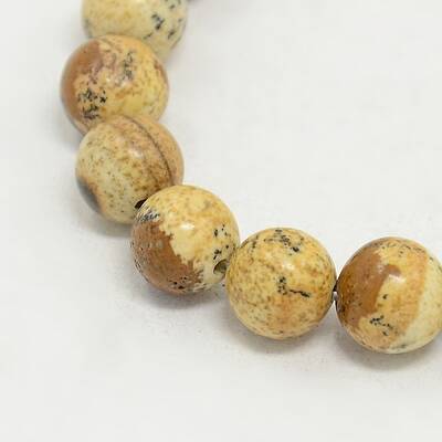 Picture Jasper Round Beads Strands