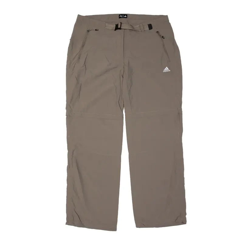 ADIDAS Outdoor Trousers Green Regular Light Nylon Womens W34 L31