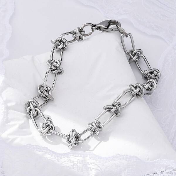 Tarnish Resistant 304 Stainless Steel Link Chain Bracelets