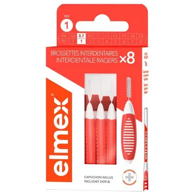 Elmex Interdental Brushes 0.7mm (Size 1) x8