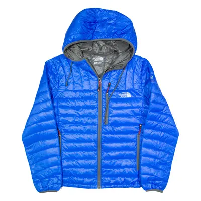 THE NORTH FACE Summit Series Mens Puffer Jacket Blue Hooded L