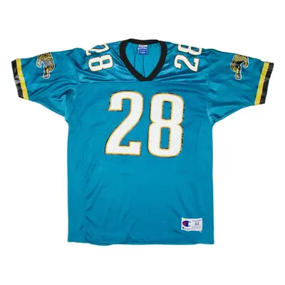 CHAMPION NFL Jacksonville Jaguars Taylor Mens Jersey Blue USA V-Neck Nylon L