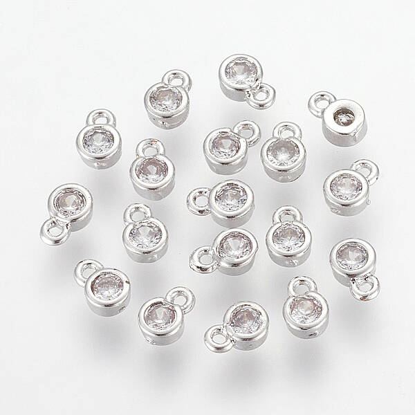 Brass Cubic Zirconia Charms