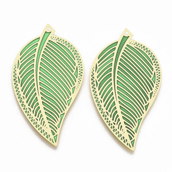 Brass Enamel Big Pendants