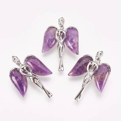 Natural Amethyst Pendants