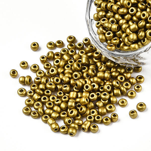 6/0 Baking Paint Glass Round Seed Beads
