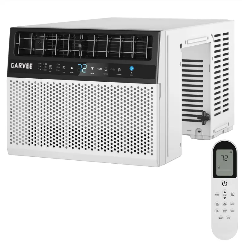 Garvee 8000 BTU U-Shaped Window Air Conditioner with Ultra Quiet Operation & Energy Efficient Cooling, 3-in-1 Modes, Easy Ins...