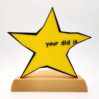 your did it - Meme Trophy – Funny Award for Celebrating Success & Milestones!
