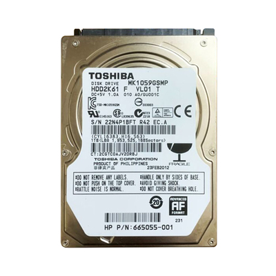 665055-001 HP 1TB 5400RPM SATA 3Gb/s 8MB Cache 2.5-inch Hard Drive