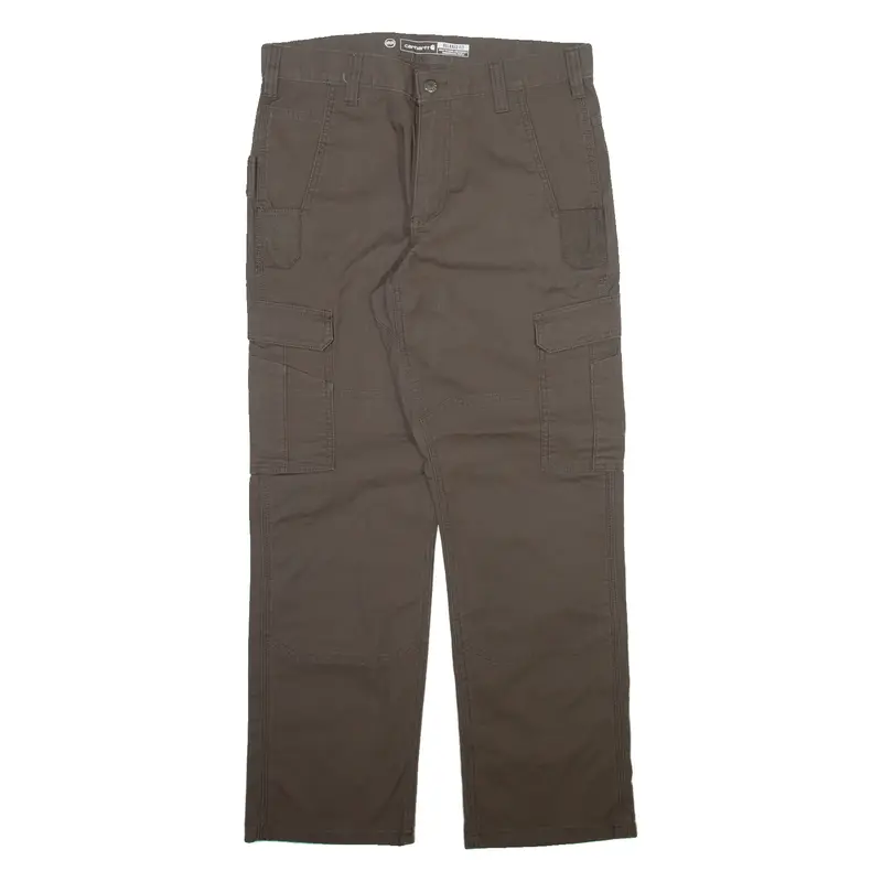 CARHARTT Carpenter Workwear Mens Trousers Grey Relaxed Straight W32 L30