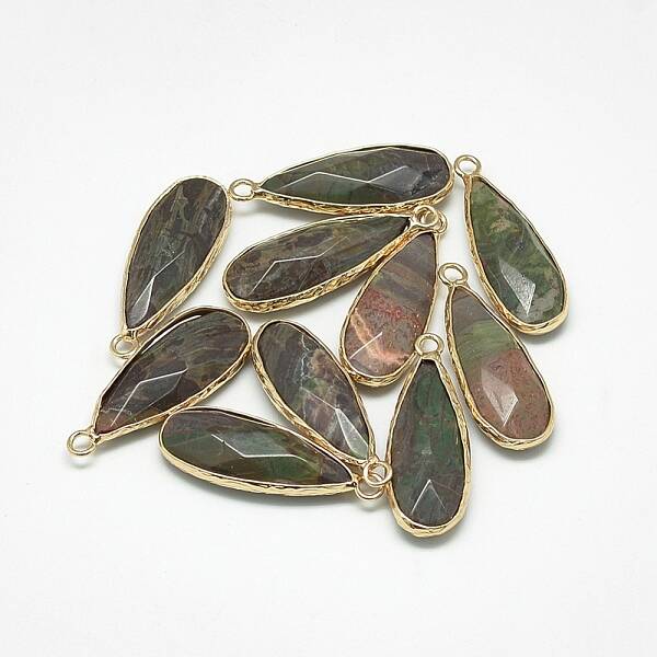 Natural Ocean Jasper Pendants