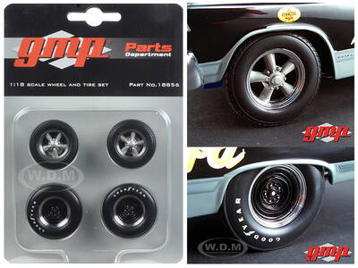 Wheels and Tires Drag Set of 4 pieces \