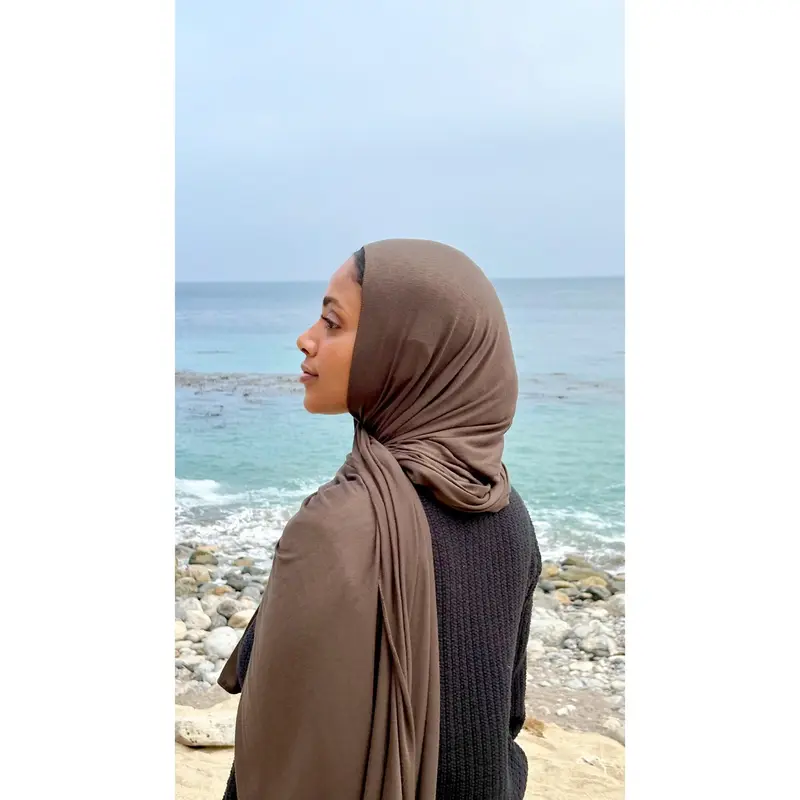 Luxury Jersey Hijab - Mountain Green