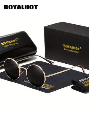 Simple Sunglasses for Everyday Use, Summer Round Frame Fashion Sunglasses, New Fashion Travel Accessories, Lightweight and Du...