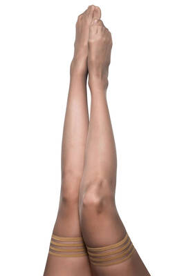 Jenny - Champagne Thigh High - Size B - Nude