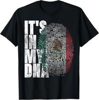 Patriotic Mexican Flag Apparel It's In My DNA Mexican Proud Hispanic Gift Mexico Flag T-Shirt - Unisex-Adults & Kids - Black ...