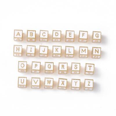 Rack Plating Brass Enamel Beads