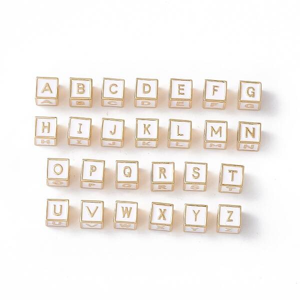 Rack Plating Brass Enamel Beads