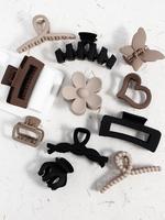 Simple Hollow Out Butterfly Flower Heart Design Hair Claws Clips, Summer 2025 Hair Accessories for Women, Accessories for Pa...